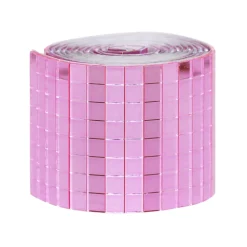 Panduro Hobby Spegelmosaik av rosa glas på rulle, självhäftande, 800 st. 5×5 mm rutor