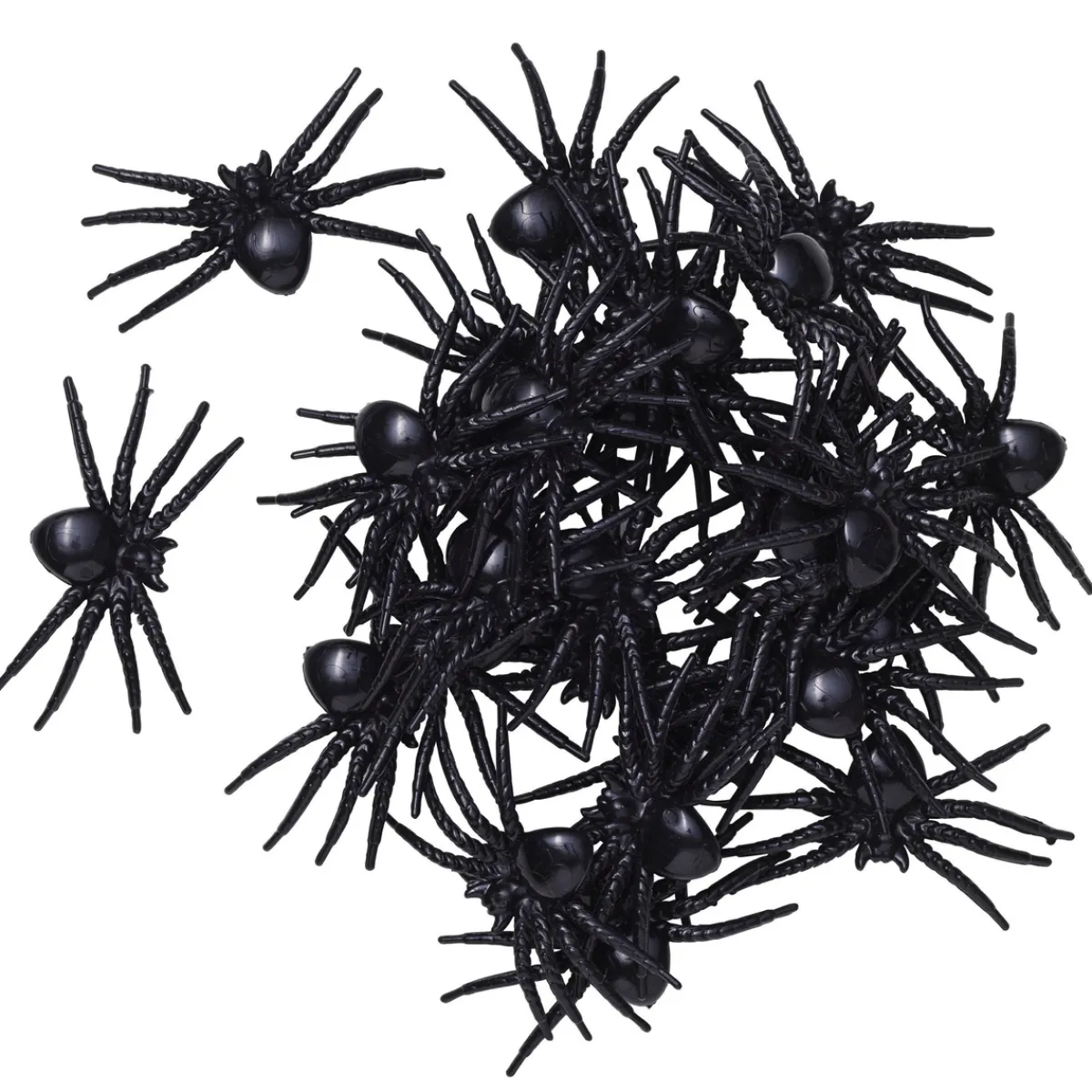 Hedlund Spindlar i plast till Halloween, 28 st i 3 storlekar – 2×2 / 2,8×3 / 3×4 cm | Övrigt