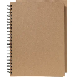 Panduro Hobby Spiralalbum A4 (210×297 mm) med 40 naturfärgade bruna ark | Album