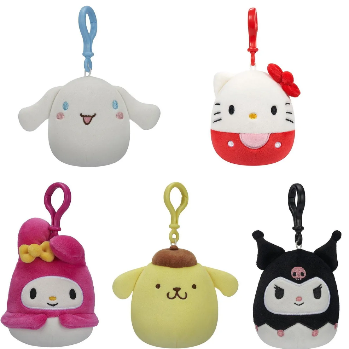 Barn Squishmallows Clip-on 9 cm, tema Hello Kitty, pris per styck, säljs assorterat online