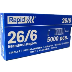 Rapid 5000 st. häftklamrar 26/6 | Gem & Klämmor