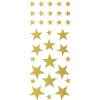 Panduro Design Stickers 4 ark stjärnor guld | Pappersstickers
