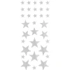 Panduro Design Stickers 4 ark stjärnor silver | Pappersstickers