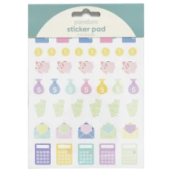 Panduro Hobby Stickersblock 16 ark Budget – håll ordning på ekonomin. 2×8 designer