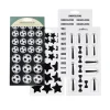 Matching Color Stickersblock 16 ark B&W | Pappersstickers