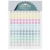 Panduro Design Stickersblock 16 ark Pastel Dots – massor av pastellprickar. 8×2 designer . | Pappersstickers