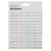 Panduro Hobby Stickers bokstäver, 494 små färgglada A-Z (19 av var) på 6×6 mm klistermärken