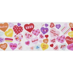 Panduro Hobby Stickers Hearts, kärleksfulla klistermärken med massor av hjärtan, 3 ark à 12×13,5 cm