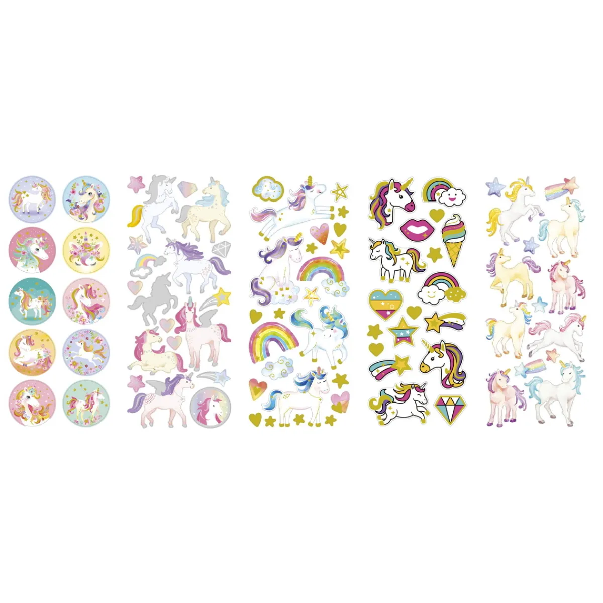 Panduro Hobby Stickers 10p enhörningar & söt | Barn Barnstickers