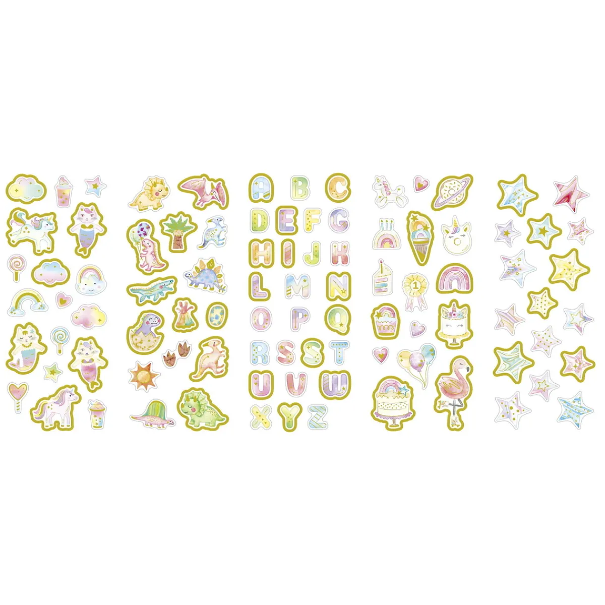 Panduro Hobby Stickers 10p pastelldröm | Barn Barnstickers