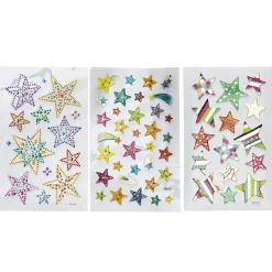Panduro Hobby Stickers 3p Skinande stjärnor | Barn Barnstickers