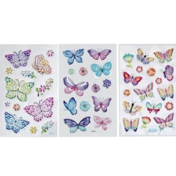 Barn Panduro Hobby Stickers 3p vackra fjärilar