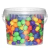 Barn Panduro Iron Beads Stiftpärlor 350 st. Ø13 mm, hink med mosaikpärlor i livliga färger