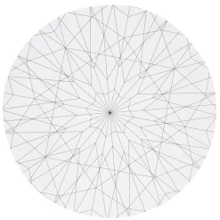 Panduro Hobby Stor rund canvas med tryckt motiv – diamantmönster, diameter 51 cm