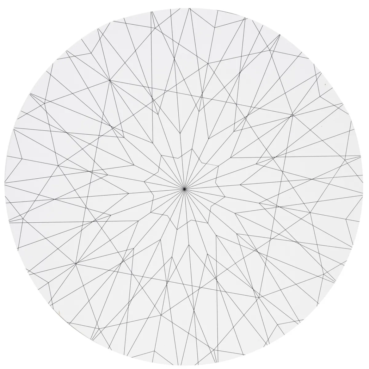 Panduro Hobby Stor rund canvas med tryckt motiv – diamantmönster, diameter 51 cm