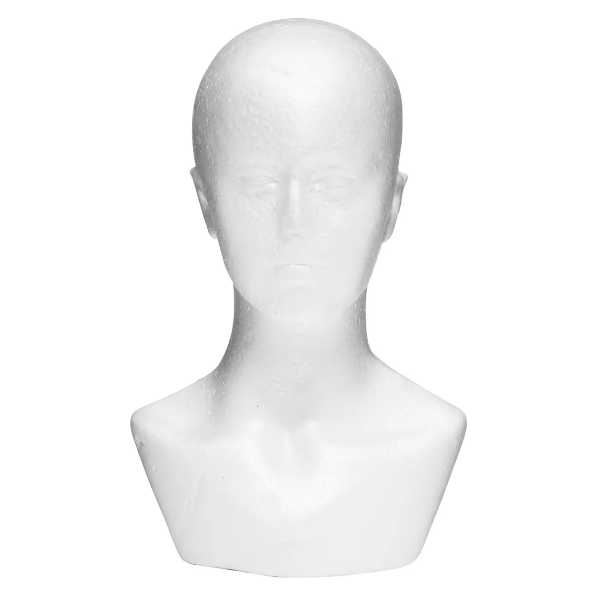 Panduro Hobby Stort huvud / byst av styrolit, höjd 39 cm, axelbredd 23 cm | Styrolit