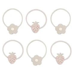 Mimi & Lula Strawberry tulip hårsnoddar 6-pack | Barn Accessoarer