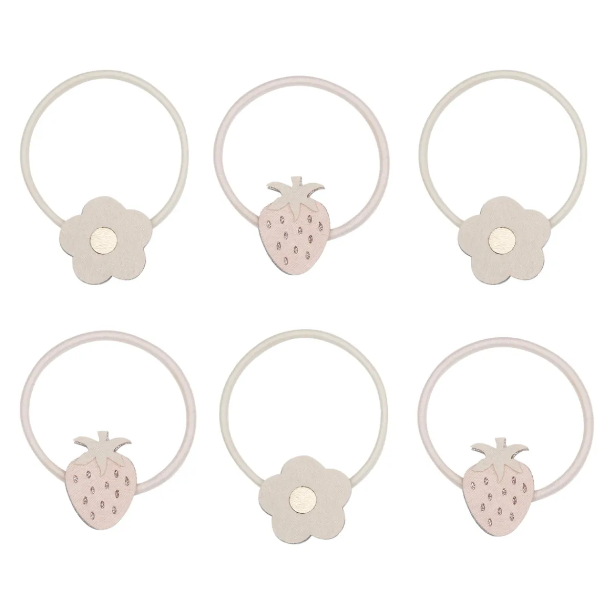 Mimi & Lula Strawberry tulip hårsnoddar 6-pack | Barn Accessoarer