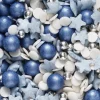 Panduro Hobby Strösselmix 40g Blå – silverkulor, blåa kulor och ljusblåa hjärtan | Strössel
