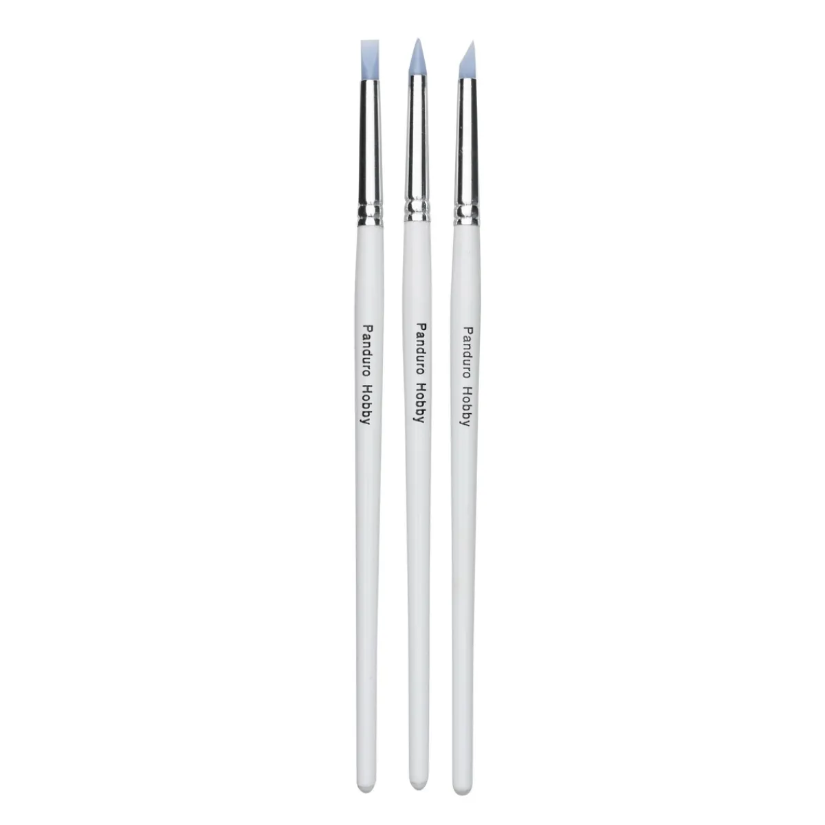Panduro Hobby Strukturpenslar silikonpenslar med silikonspets, 0,5-4 mm 3 st | Övriga Penslar