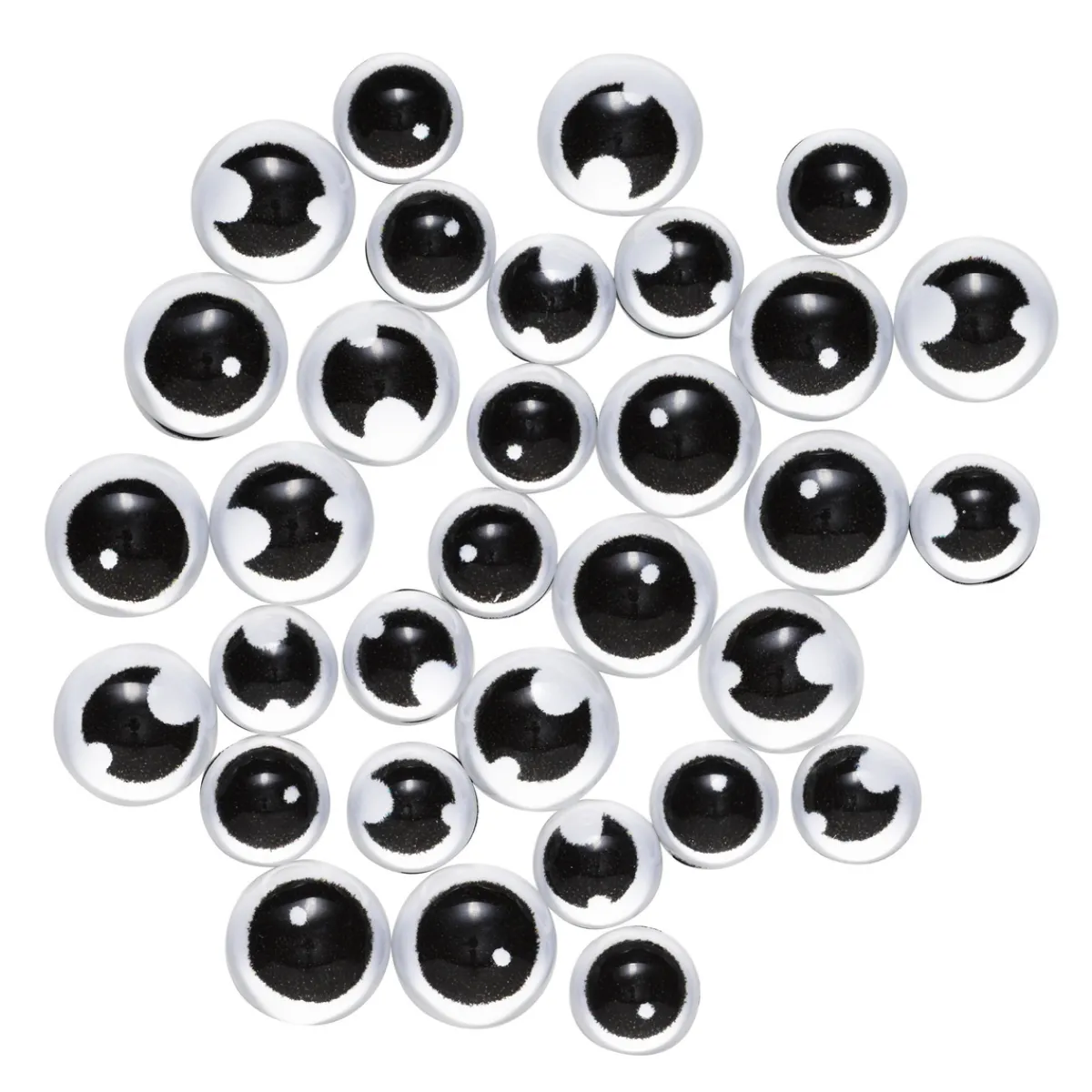 Panduro Hobby 32 st. svarta ögon av glas