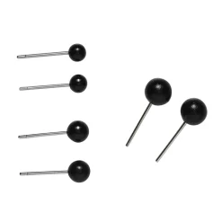 Panduro Hobby 60 st. svarta ögon i tre olika storlekar – Ø4, 5, 6 mm | Ögon & Näsor