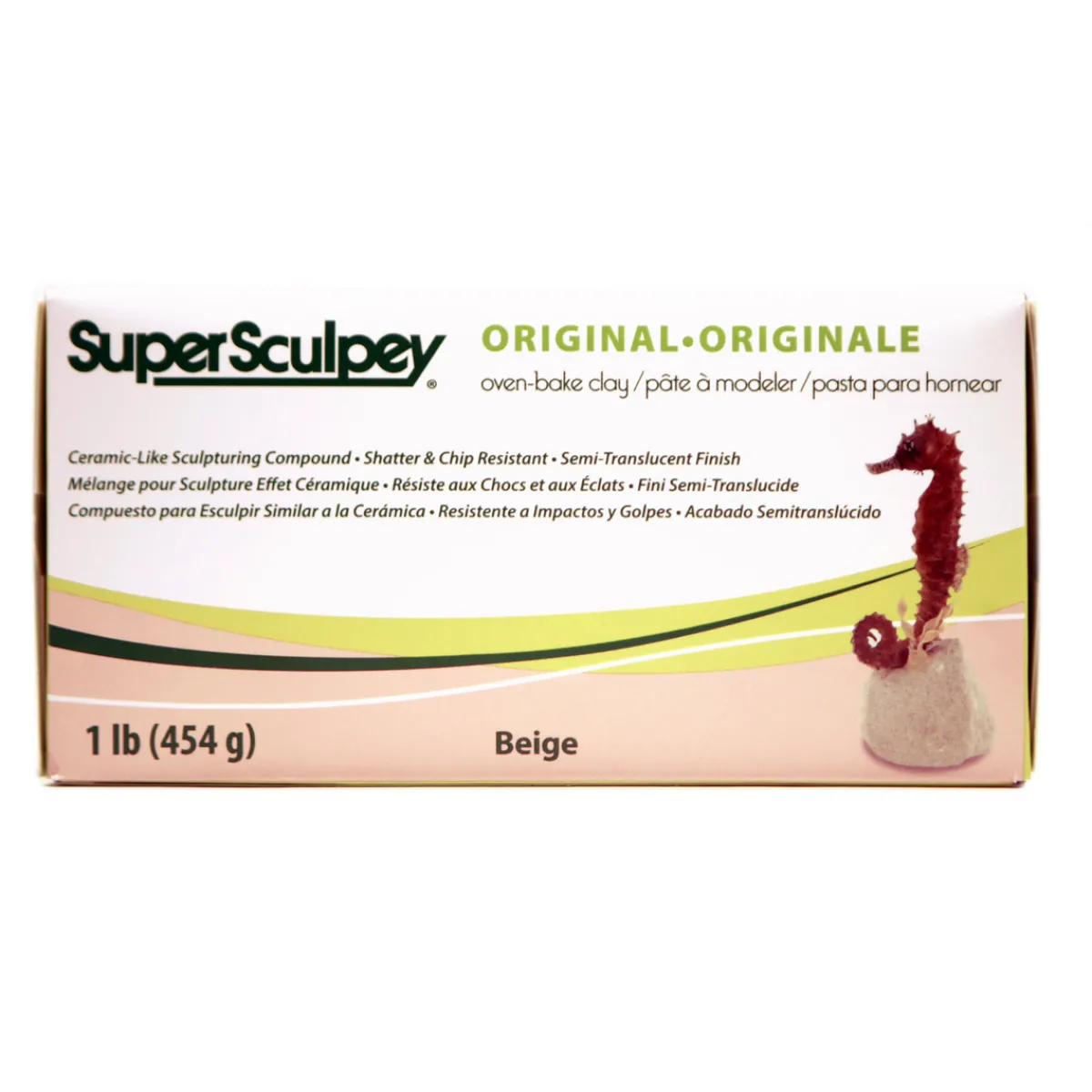 Sculpey Super 454 g - formstabil lera för fina detaljer