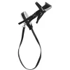 Panduro Hobby Svart ergonomiskt träns med tyglar till käpphäst och hobby horse | Barn Käpphästtillbehör