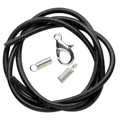 Panduro Jewellery Syntetläderband 2 mm svart