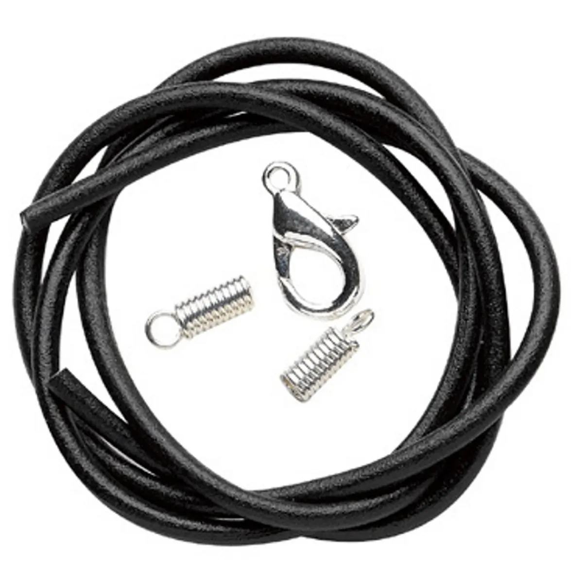 Panduro Jewellery Syntetläderband 2 mm svart