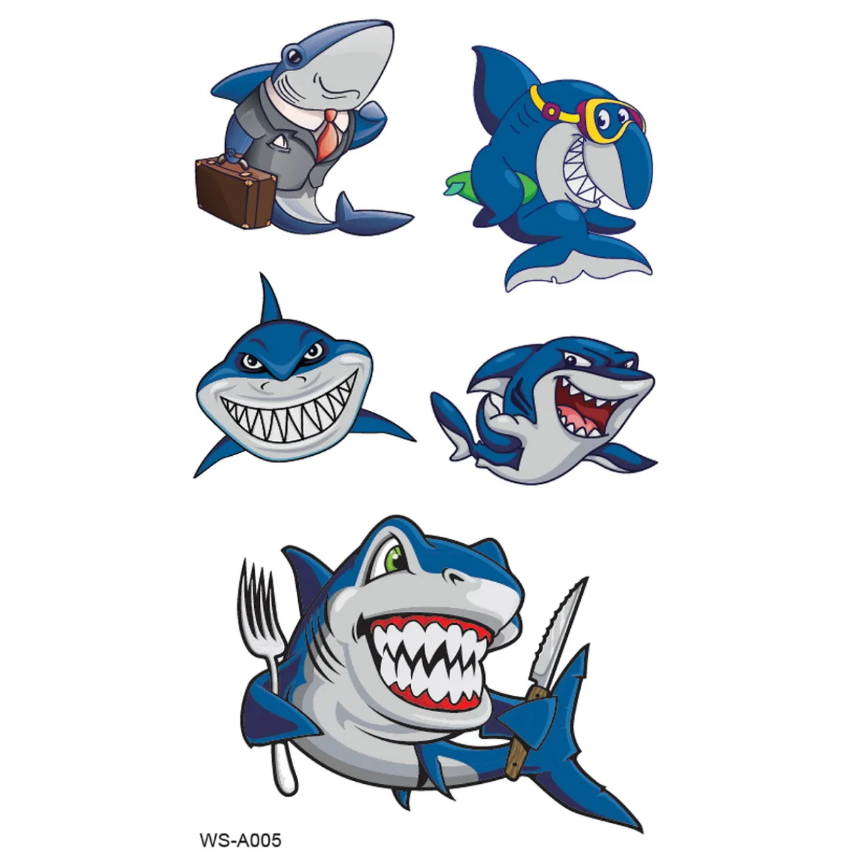 Panduro Hobby Tattoo Sharks | Barn Tatueringar