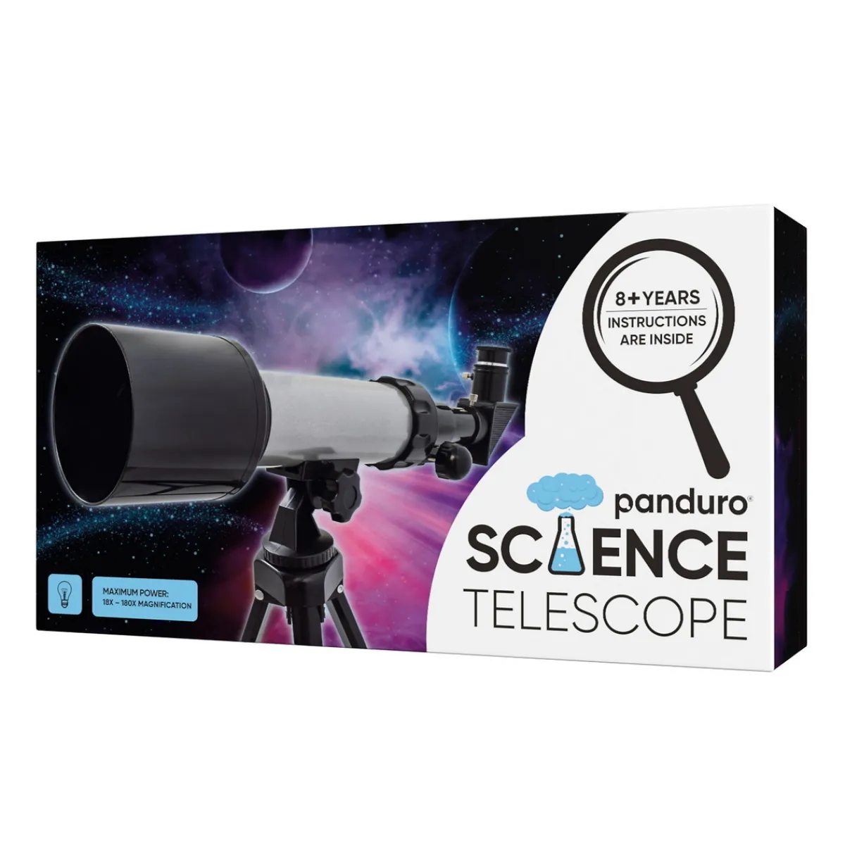 Barn Panduro Science Teleskop med stativ 18-180x