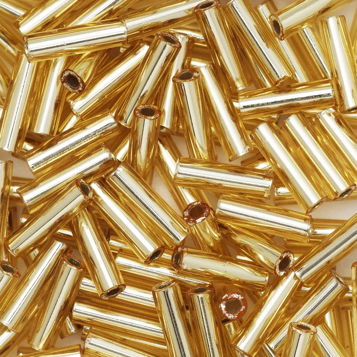 TOHO Beads Japan TOHO-pärlor bugle, avlånga glaspärlor 6 mm guld