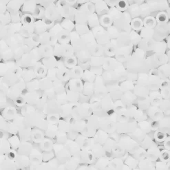 TOHO Beads Japan TOHO-pärlor 11/0 – vit matt, 41F Opaque frosted white