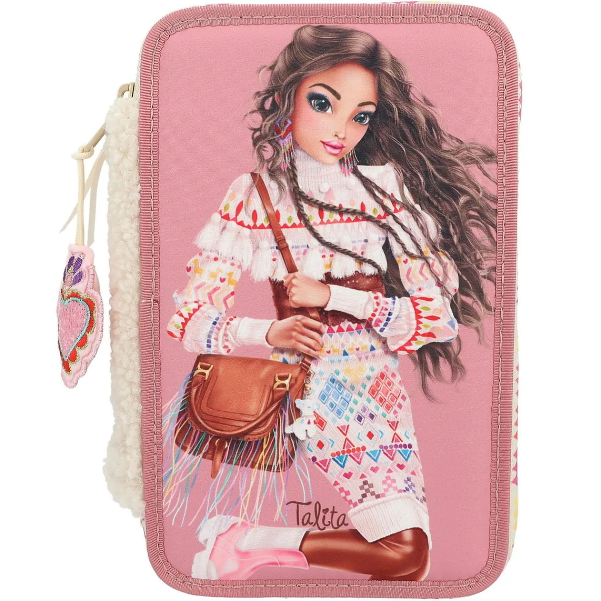 TOPModel Cosy trippelpennfodral med massor av pennor & tillbehör! 13×20×7,5 cm | Barn Skolmaterial