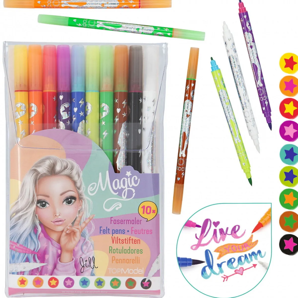 Barn TOPModel Magic Tuschpennor 10-pack