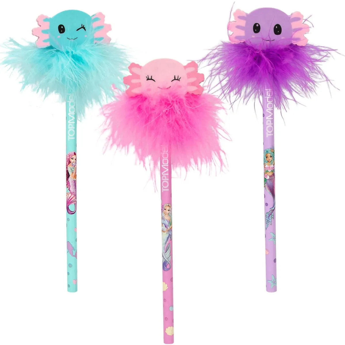 Barn TOPModel Mermaid färgglada blyertspennor – pris per styck, säljs assorterat online