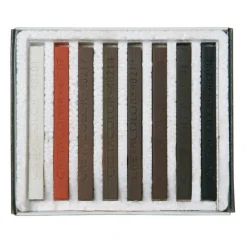 Cretacolor Torrpastellkrita brun/röd 8 st