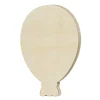 Panduro Hobby Träfigur ballong – höjd 15 cm, bredd 10 cm, tjocklek 1,7 cm | Barn Trästommar