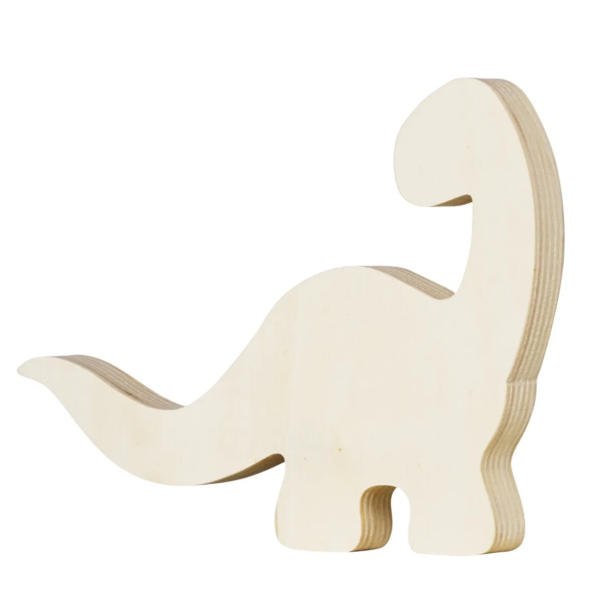 Panduro Hobby Träfigur dinosaur – höjd 12,8 cm, bredd 16,4 cm, tjocklek 1,7 cm | Barn Trästommar