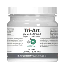 Tri Art Tri-Art Dry Medium Ground Matte 250 ml, medium som torkar till torr / sträv yta