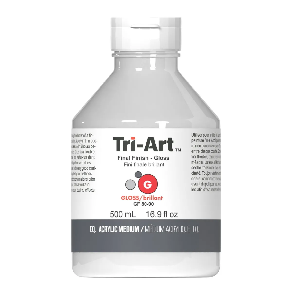 Tri Art Tri-Art Final Finish Gloss 500 ml, skyddande blank lack / fernissa för akrylfärg