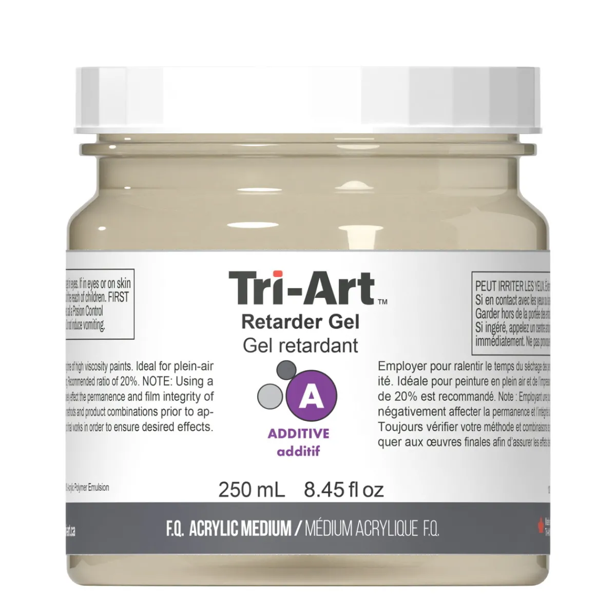 Tri Art Tri-Art Medium Retarder Gel 250 ml, förlänger / fördröjer akrylfärgs torktid | Målarmedier