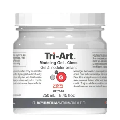 Tri Art Tri-Art Modeling Gel, blank gelbaserad modelleringspasta / strukturpasta, 250 ml | Målarmedier