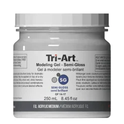 Tri Art Tri-Art Modeling Gel, halvblank gelbaserad modelleringspasta / strukturpasta, 250 ml | Målarmedier