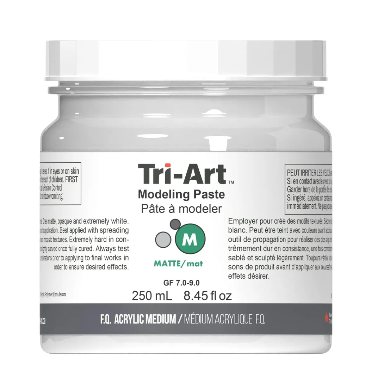 Tri Art Tri-Art Modeling Paste 250 ml, modelleringspasta för textur på canvas