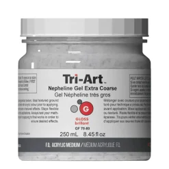 Tri Art Tri-Art Nepheline Gel Extra Coarse 250 ml, extra strävt granulerande medium för akrylfärg | Målarmedier