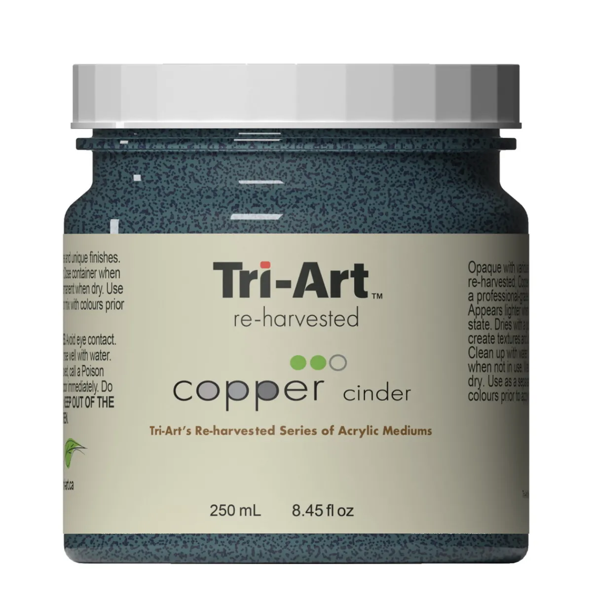 Tri Art Tri-Art Reharvested Copper Cinder 250 ml, medium för textur, innehåller partiklar av koppar