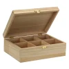 Panduro Hobby Träskrin 6 fack 21x16x7,5 cm | Trälådor