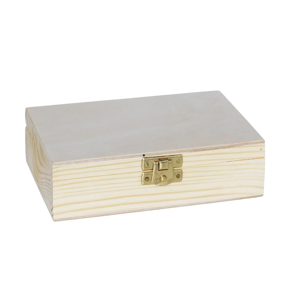 Panduro Hobby Träskrin med lås 10x15,5 cm